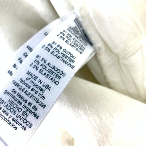 Good American Jeans Women's Size 22 High Rise Good Legs Denim Gold Metallic - Picture 7 of 8